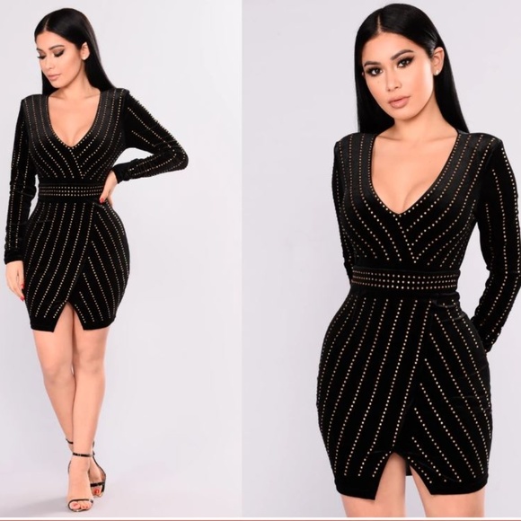 Fashion Nova Dresses & Skirts - Fashion Nova - 1000 Stars Rhinestone Dress